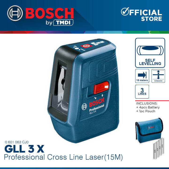 BOSCH Professional GLL 3 X Line Laser 0601063CJ0 BMT Lazada PH