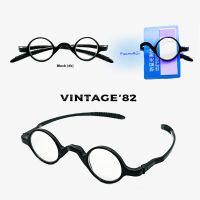 แว่นสายตายาว Vintage82 แว่นอ่านหนังสือ Multicoat เลนส์บาง เลนส์ใสกันแสงสีฟ้า กันรังสียูวี กลมเล็ก กรอบTR น้ำหนักเบา