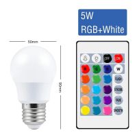 โคมไฟแอลอีดีอาร์จีบีดีบเบิลยูสปอตไลท์ WENNI ไฟ LED 5W 10W 15W RGB หลอดไฟ LED E27 220V Bombilla 110V Ampoule ปาร์ตี้โคมไฟ