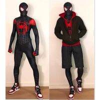 ◙ 2078 ชุดคอสเพลย์ Spider-Verse Miles Morales สําหรับเด็ก และผู้ใหญ่