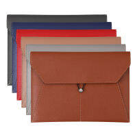 A4 File Storage Bag Black Folder Document Paper Storage Bags Leather Folder A4 Folder Large Capacity File Folders