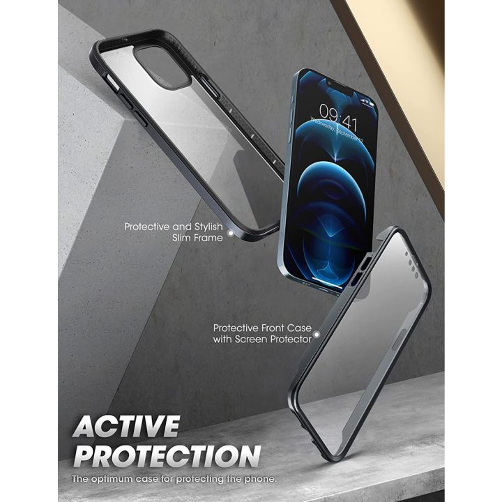 supcase-ub-edge-pro-เคส-สําหรับ-iphone-13-pro-max-2021-6-7-นิ้ว-กรอบบาง-เคสป้องกัน-แบบใส-พร้อมตัวป้องกันหน้าจอ