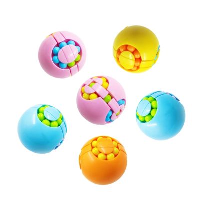 【LZ】☄✳№  1 Pc Color Random Decompression Magic Bean Antistress Cube Ball Childrens Educational Fidget Toy Christmas Gift
