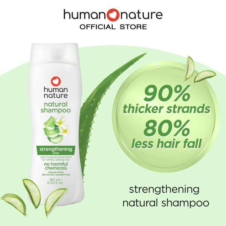 Human Nature Strengthening Natural Shampoo SLSFree , CGMFriendly