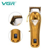 WholesaleVGR โลหะเต็มร่างกาย Clipper ผมพลังงานสูงไฟฟ้าที่มีฐานชาร์จจอแสดงผลดิจิตอลร้านทำผม Clipper V-656จัดส่งฟรี