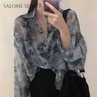 SALOME SELECT เสื้อ เสื้อแขนยาว เสื้อผู้หญิง เสื้อแฟชั่นผญ ทันสมัย น่ารัก วินเทจ ชิค WCS2393BU1 39Z230926