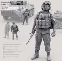 1/35 Resin model kits DIY figure Russian soldier self-assembled A-691