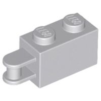 Lego part (ชิ้นส่วนเลโก้) No.26597 / 34816 Brick, Modified 1 x 2 with Handle on End - Bar Inset from Edge of Handle