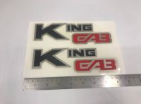 สติ๊กเกอร์ดั้งเดิม ติดกระจก แค็ป KING CAB NISSAN BIG-M 1 ชุด มี 2 ชิ้น sticker แต่งรถ ติดรถ สติกเกอร์ สติกเกอ