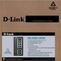 D-Link Industrial Gigabit Managed PoE Switch with SFP slots รหัสสินค้า: DIS-300G-14PSW