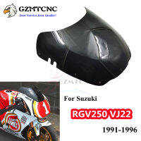 สีดำใสสำหรับ Suzuki RGV250 VJ22 1991-1996กระจกกระจก91-96 RGV 250 VJ 22รถจักรยานยนต์ลม T Ouring หน้าจอโล่