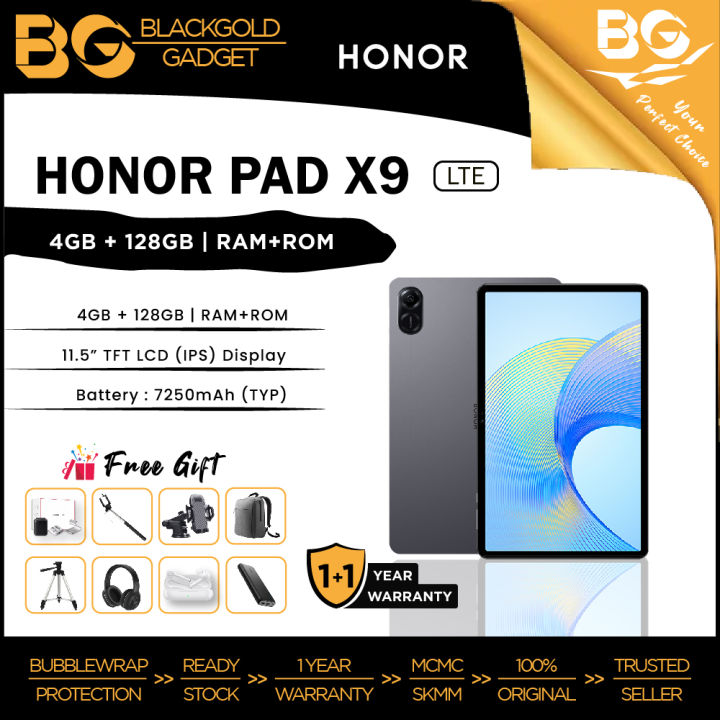 HONOR Pad X9 LTE [4GB + 3GB RAM 128GB ROM] - ORIGINAL HONOR MALAYSIA ...