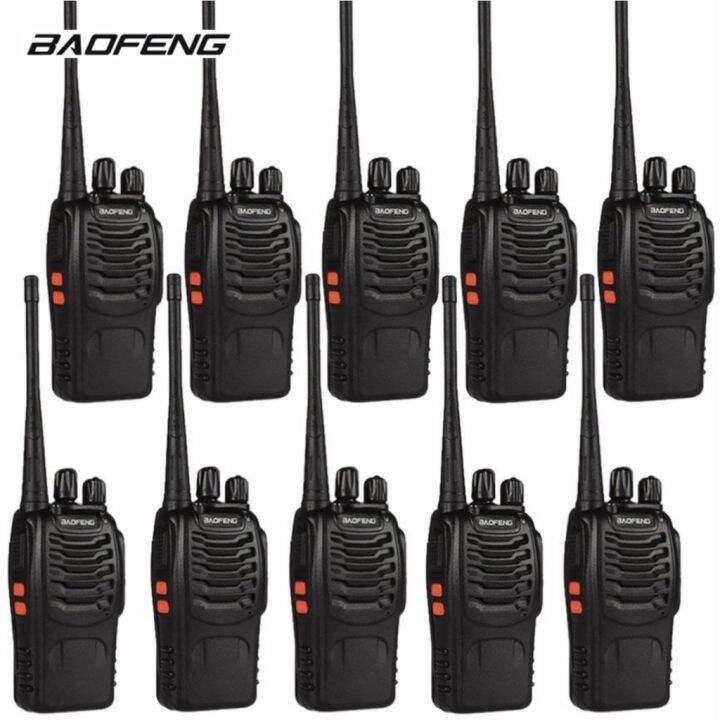 Baofeng 888s set of 10 5 Watts UHF Two Way Radio Outdoor Waterproof 16 ...