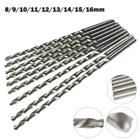 1pcs 7-16mm Extra Long Drill Bits Double Groove HSS Twist Drill Bits For Drilling Soft Metal Wood Plastic Power Tools Parts Drills  Drivers