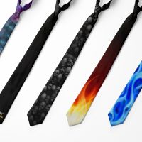 New Design Fashion Men 39;s Tie 8cm Blue Black Flame Necktie 3D Printing Tie For Men Unisex Causal Party Wedding Accessories Ties