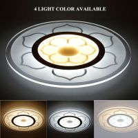 15W Modern LED Ceiling Light Round Simple Square Acrylic LED Ceiling Light Living Room Bedroom Home Lamp Warm White