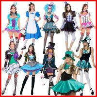 ☏◆ Alice crazy hat cos costume Halloween elf circus clown magician performance costume wholesale