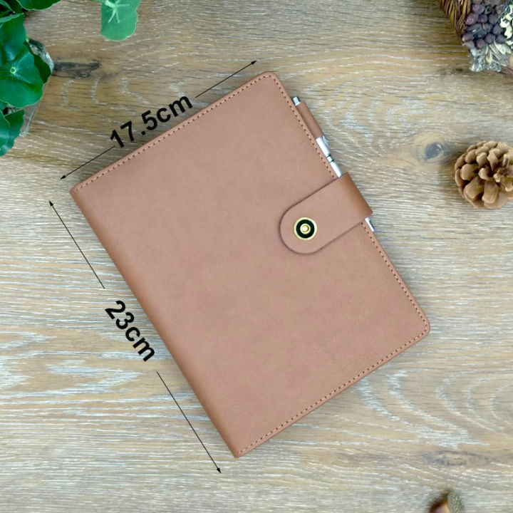 a5-notebook-organizer-journals-and-planner-2022-refillable-notebook-dot-rrid-filofax-index-tabs-white-kraft-paper-office