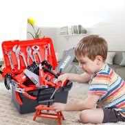 Trẻ em hộp công cụ kỹ sư dụng cụ sửa chữa mô phỏng đồ chơi giả thực Máy