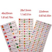 3Size Children Name Stickers Cute Cartoon Pattern Custom Waterproof Tag Labels For Children Personal Scrapbook School Stationery Stickers