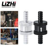 ۩ LIZHI RACING - 5/16 quot; 8mm Non Return One Way Fuel Check Valve Aluminum Alloy Petrol Diesel LZ-FCV08