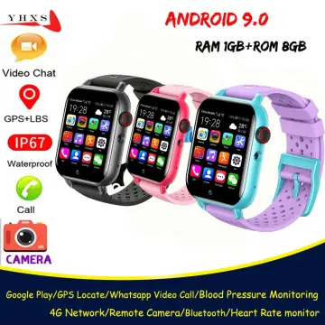 4G LTE Smart Watch Phone, Android 9.0 MTK6761 8 Core 4GB+64GB Men Watch  BT5.0 IP67 930mAh 2.08 Touch Screen Support SMS Reply/Camera/Video