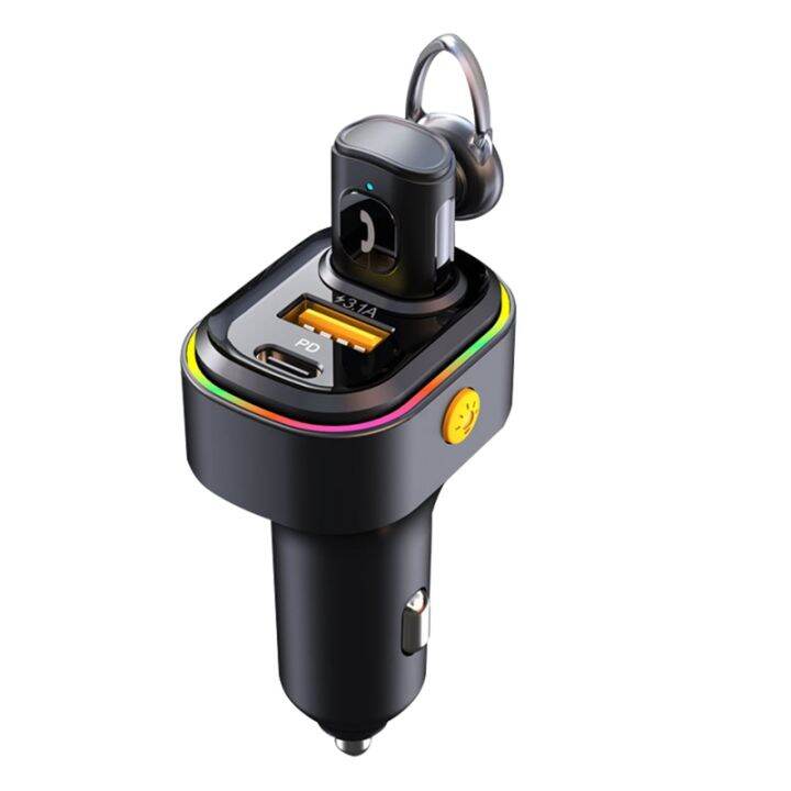 1 Piece Car Headphone TypeC PD36W Fast Charge Car Charger Noise