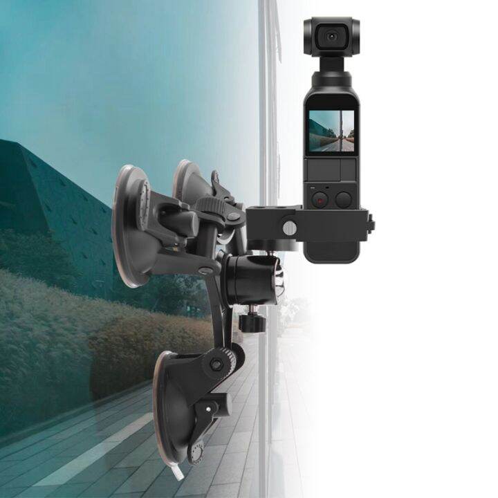 car-holder-triple-vacuum-suction-cup-mount-for-pocket-camera-stabilizer-accessory-with-expansion-adapter