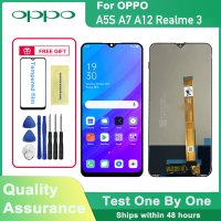 หน้าจอ LCD สำหรับ Oppo A5s Oppo A7จอแอลซีดีหน้าจอสัมผัสชิ้นส่วนอะไหล่สำหรับเปลี่ยนกรอบโชว์