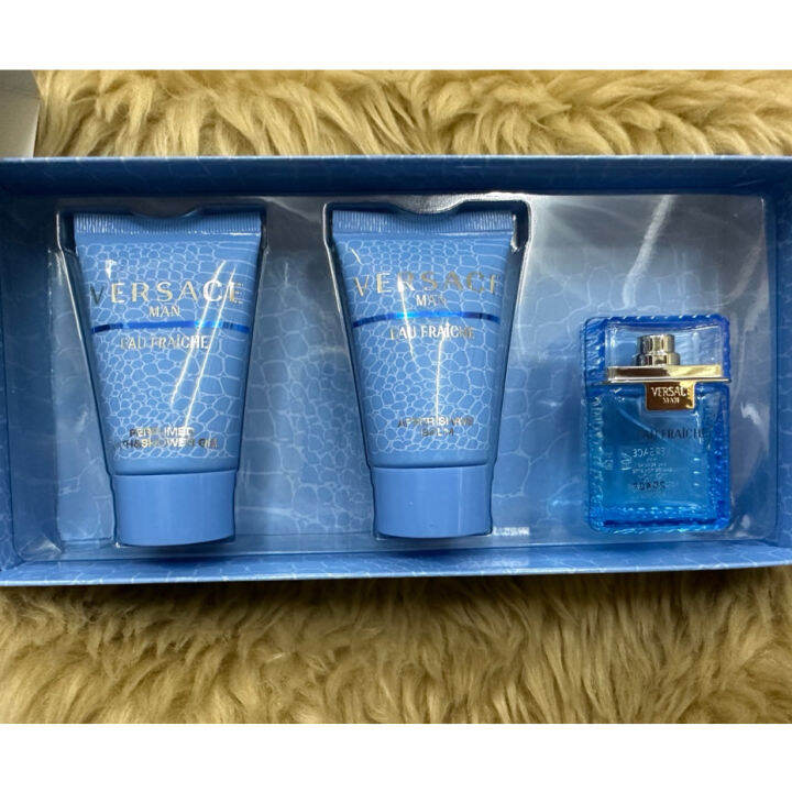 versace eau fraiche mini set Lazada PH