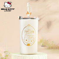 Sanrio H Ello K Itty สแตนเลส316ร้อนแก้วป้องกันการรั่วลื่นรถกระติกเดินทางความร้อนถ้วยขวดน้ำ