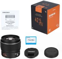 Yongnuo เลนส์ส่วนลดที่กำหนดโฟกัสอัตโนมัติขนาดกลาง F1.7M YN42.5MM II สำหรับกล้องสี่ในสามขนาดเล็กรองรับ Olympus Panasonic