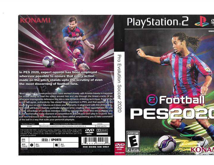 PS2 DVD GAME FOOTBALL PES2020 Lazada