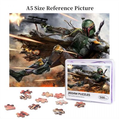 Star Wars Boba Fett Wooden Jigsaw Puzzle 500 Pieces Educational Toy Painting Art Decor Decompression toys 500pcs