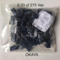 Capacitor  0.33 uf  275 Vac  OKAYA (1 pc )