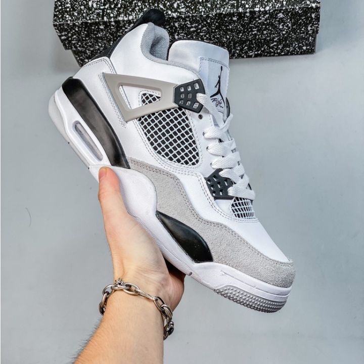 Original J4 R High cut Basketball Shoes Casual Sneakers For Men Women White  Black Grey 