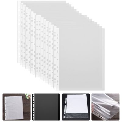 ۩ 100 Pcs Waterproof Paper File Folder Bags Practical Pouches Document Plastic Folders Documents Storage Films Binder Files