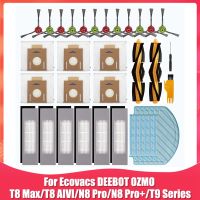 Accessory Kit Replacement for Ecovacs DEEBOT OZMO T8 Max T8 AIVI N8 Pro N8 Pro+ T8 T9 Series Robot Vacuum Cleaner