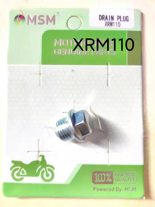COD MOTORCYCLE DRAIN PLUG FOR XRM110 Lazada PH