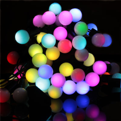 6M 40 Led Ball string lamps outdoor Led christmas decor fairy lights Wedding garland garden home party holiday RGB 220V