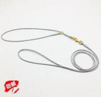 . เชือกลากมืออาชีพไนลอนทรงกลมนุ่มสำหรับการแข่งขัน Golden Retriever Corgi French Cow Walking Dog Training Chain Set