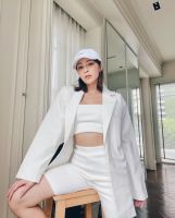 BETTERHALVES - all white oversized suit