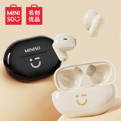 Miniso M08 True Wireless อินเอียร์  หูฟังบลูทูธ5.3หูฟังพร้อมไมโครโฟนลดเสียงรบกวน ENC IP5หูฟังกันน้ำไฮไฟสำหรับเล่นกีฬา