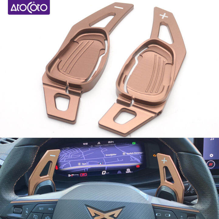 สำหรับ-cupra-ateca-formentor-leon-e-hybrid-2021-2022-2023พวงมาลัยรถ-shift-paddle-gear-dsg-extension-จัดแต่งทรงผม-accessorie