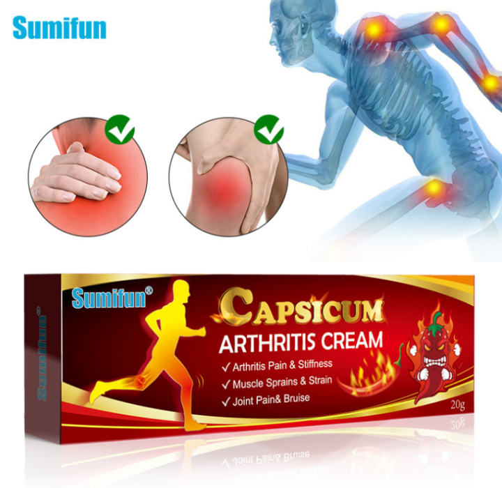 Hot Pepper Cream For Rheumatoid Arthritis joint Knee Pain Relief