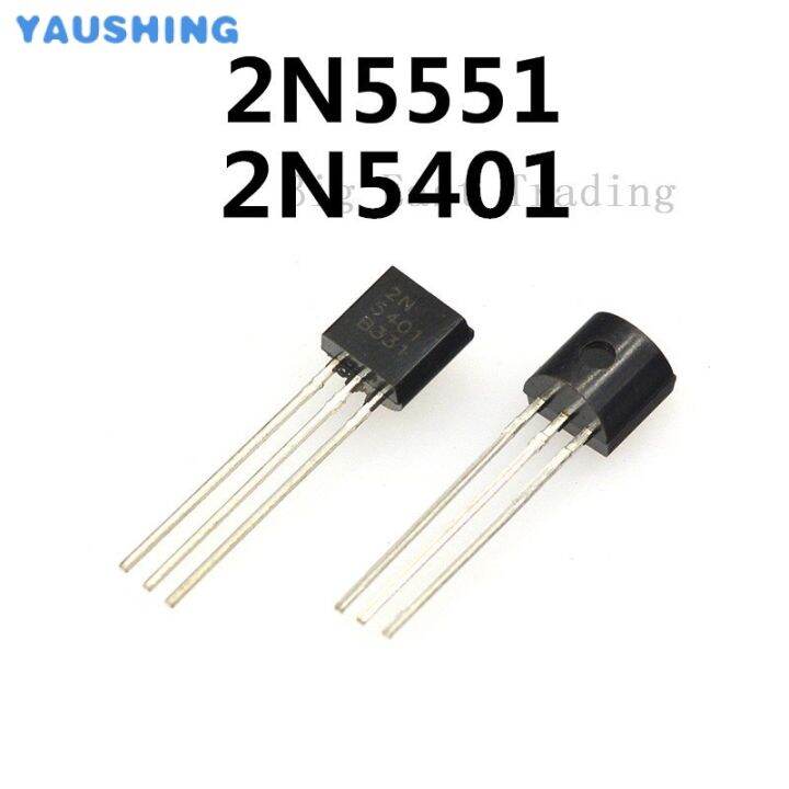 200PCS 2N5551 2N5401 5551 5401 TO-92 (100PCS*2N5401 100PCS*2N5551 ...