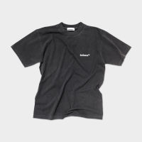 Selfness™ WORN OUT LOGO T-SHIRT LARGE FIT IN FADE BLACK