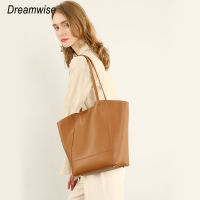 Dreamwise Fashion Tote Bags Women New Fashion Genuine Cowhide Bucket Handbags Large Capacity Ladies Shoulder Big Bag