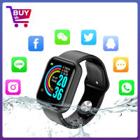 Buy th Smart Watch นาฬิกาสมาร์ทวอทช์ รุ่น D20 นาฬิกาอัจฉริยะ ฟิตเนสแทรคเกอร์ สายรัดข้อมืออัจฉริยะ สายรัดข้อมือเพื่อสุขภาพ นาฬิกาข้อมือ นาฬิ