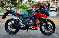 สติ๊กเกอร์ Full Body ลาย ฉลาม S1000 เต็มคัน รถรุ่น honda Cbr 150 โฉมเก่า **ตัวก่อนเปลี่ยนโมเดลใหม่